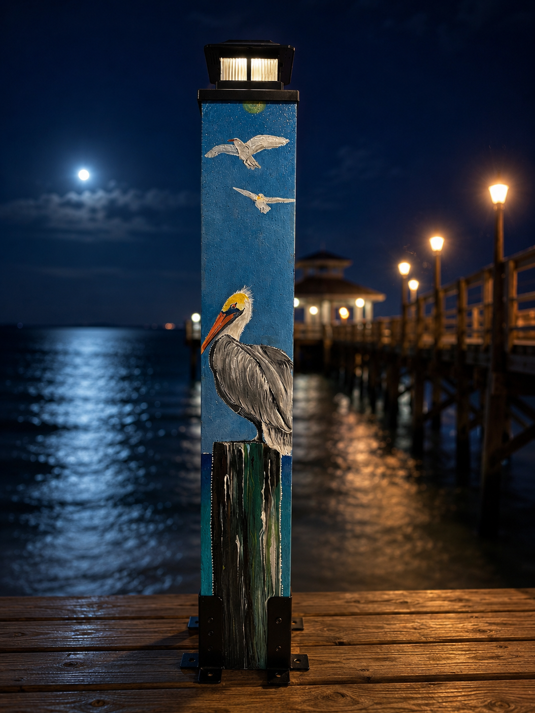 Pre-Designed Marine Life 36" Post
