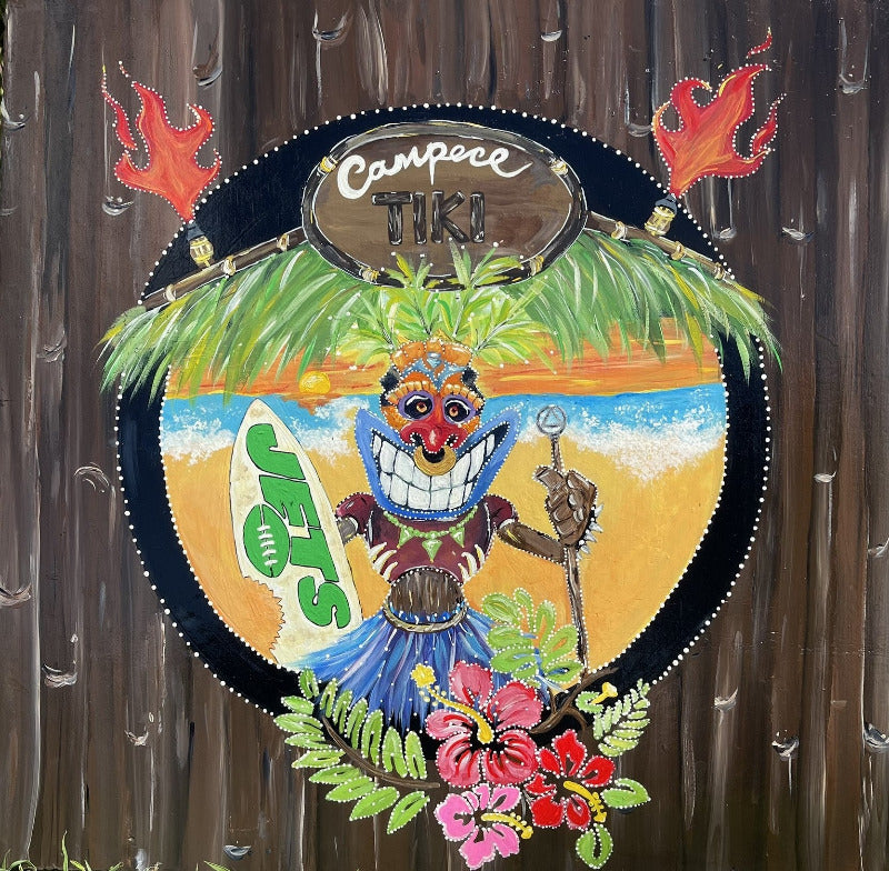 Outdoor Sports Tiki Hut Sign
