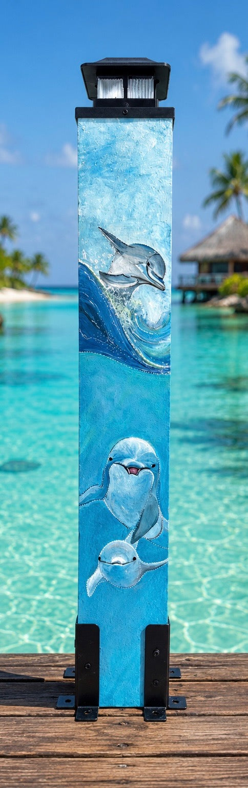 Pre-Designed Marine Life 36" Post