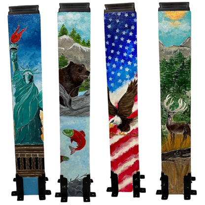 Pre-Designed American Patriotic 36" Post