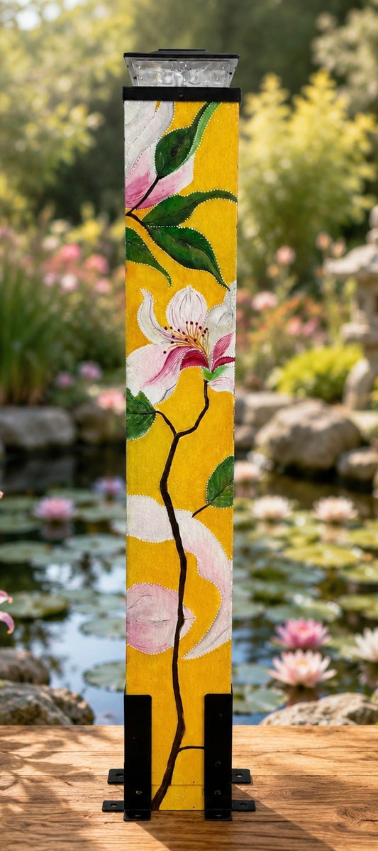 Pre-Designed Magnolia Blooms 36" Post