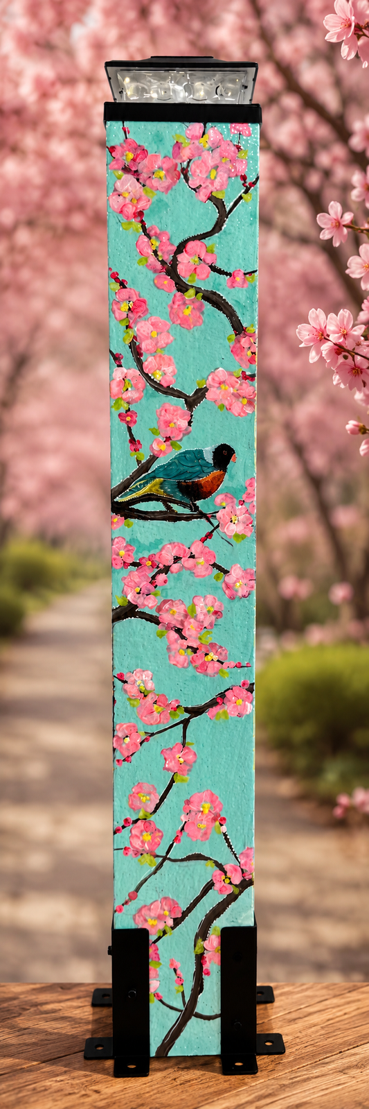 Pre-Designed Cherry Blossom 36" Post
