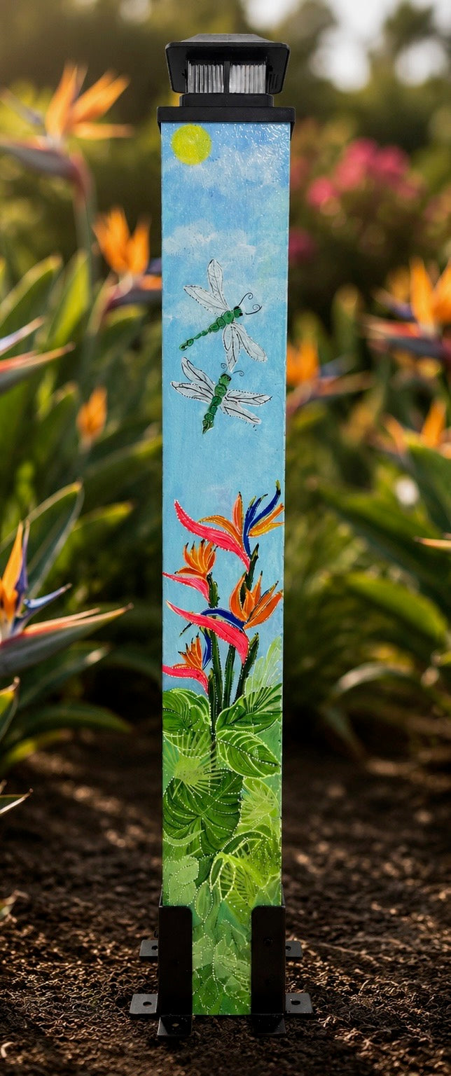 Pre-Designed Tropical 36" Post