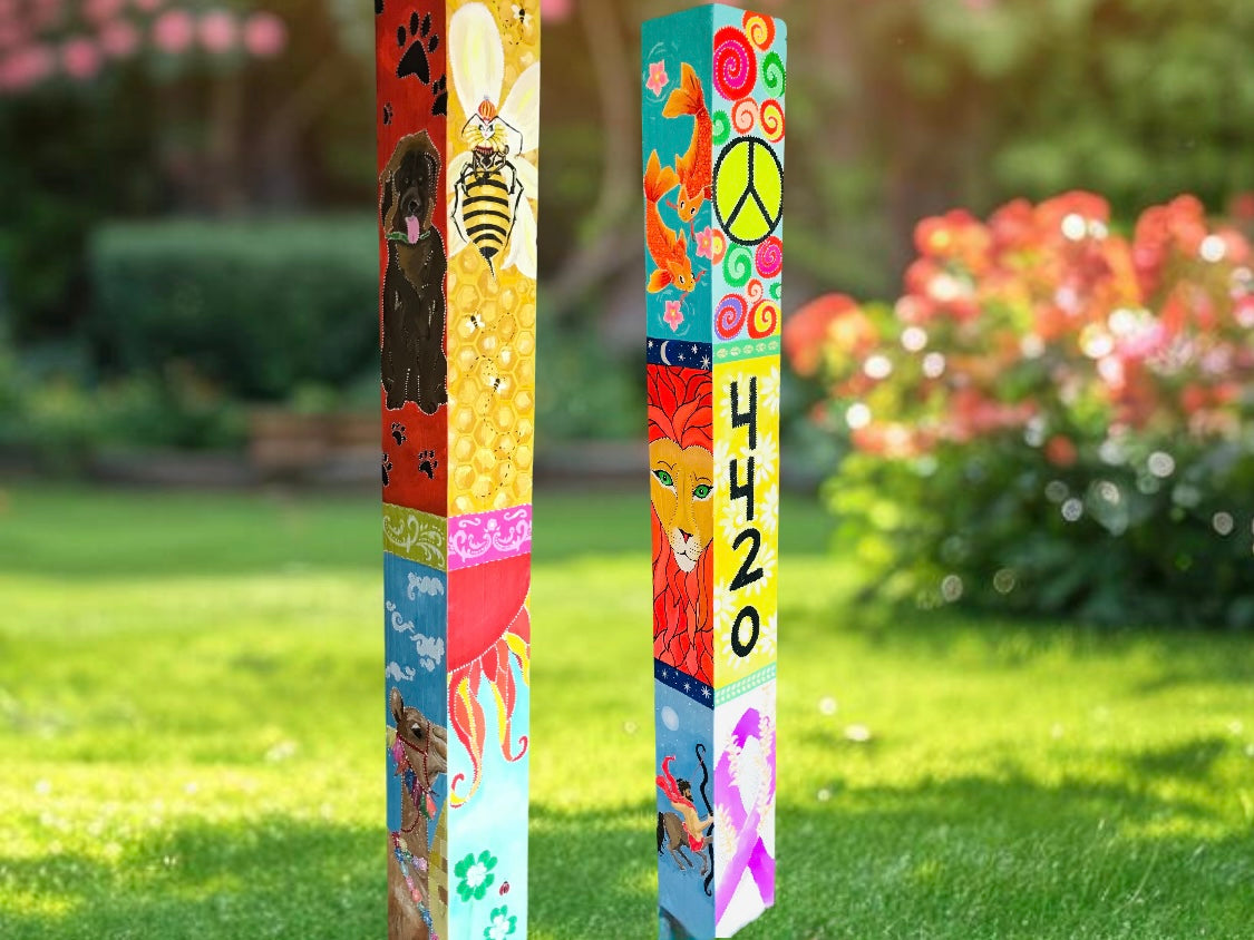 Custom Painted Post