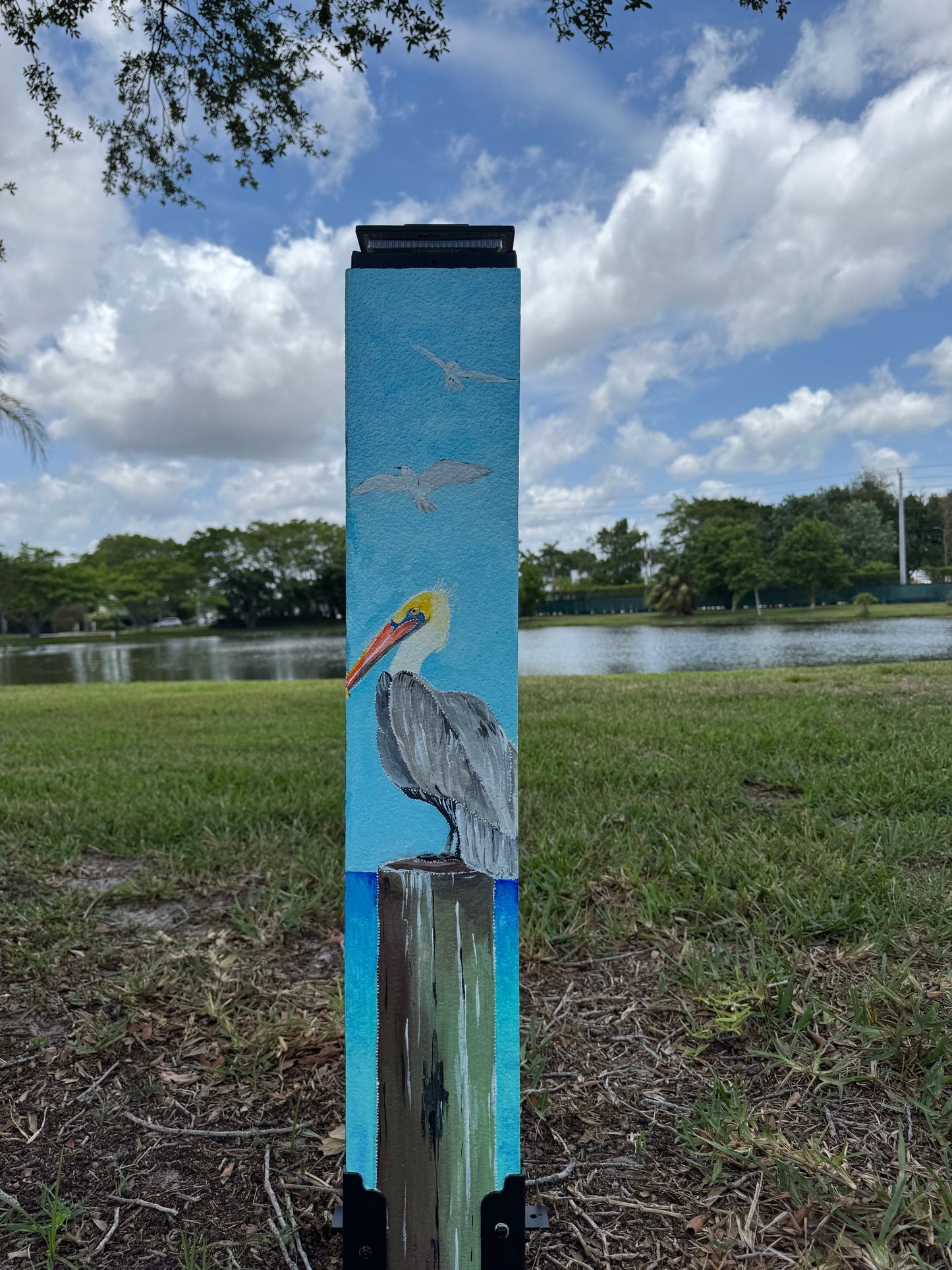 Custom Painted Post