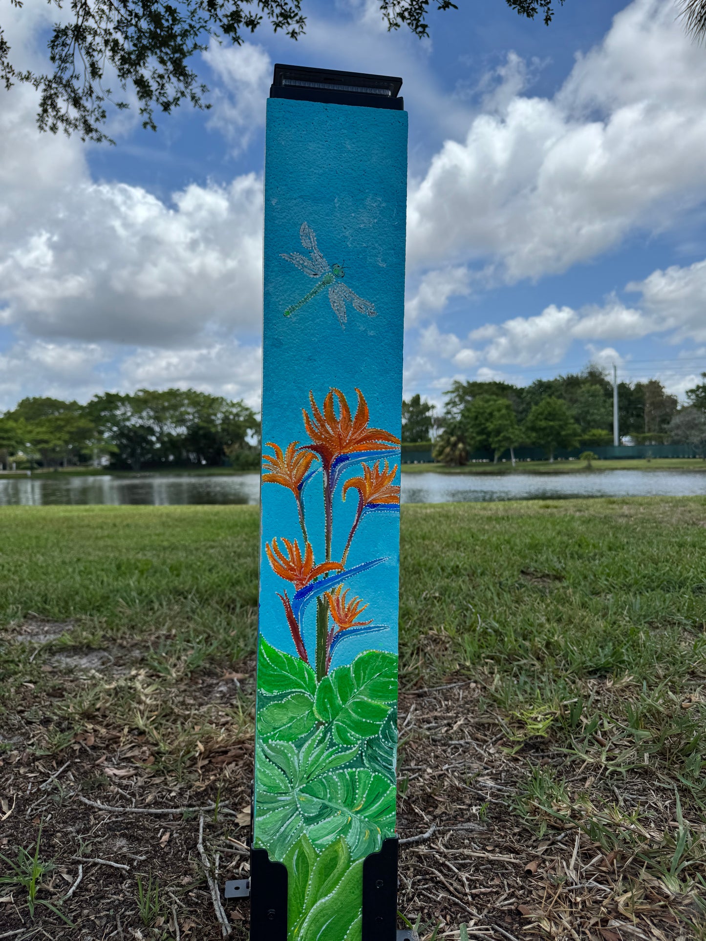 Custom Painted Post