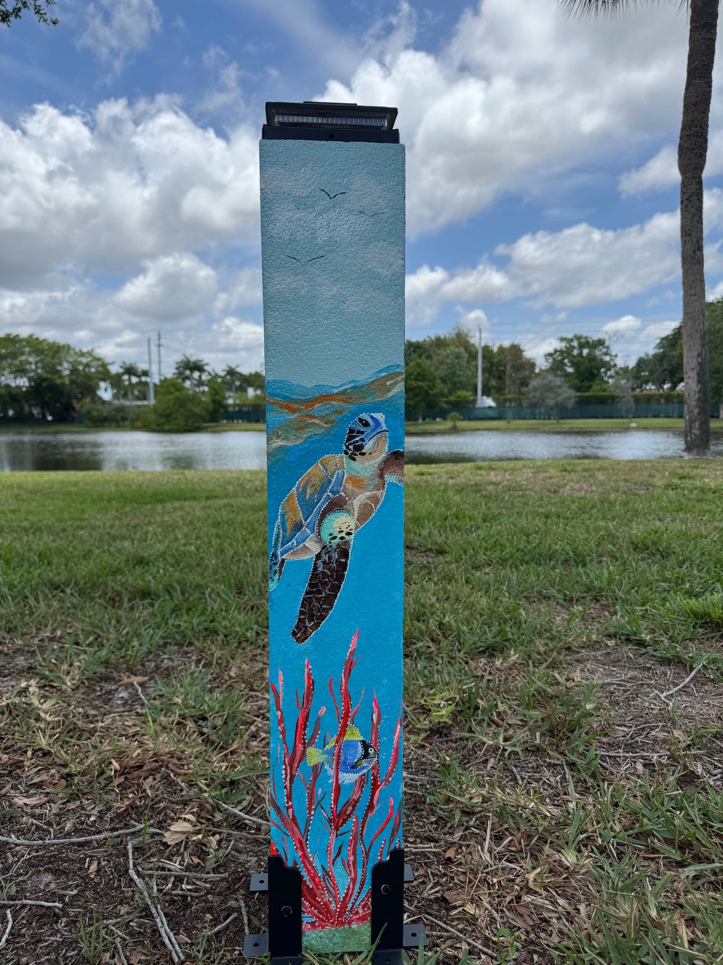 Custom Painted Post