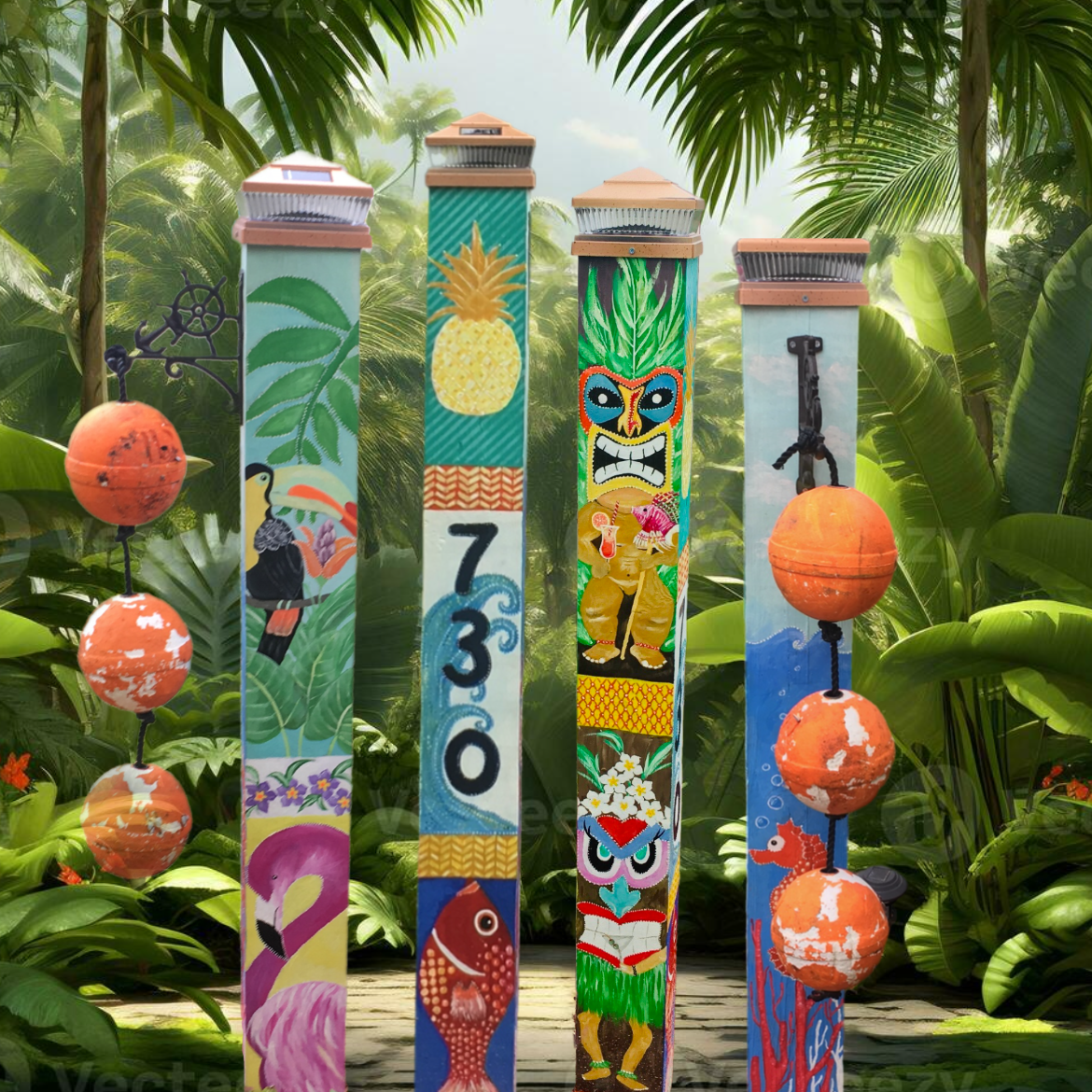 Custom Painted Post