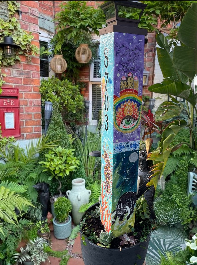 Custom Painted Post