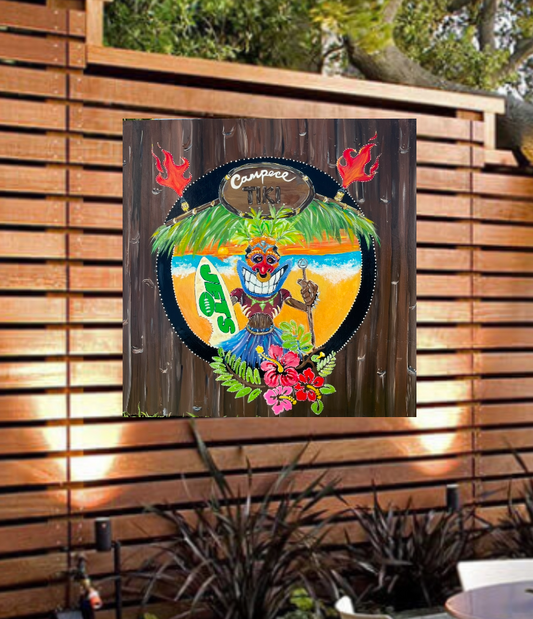 Outdoor Sports Tiki Hut Sign